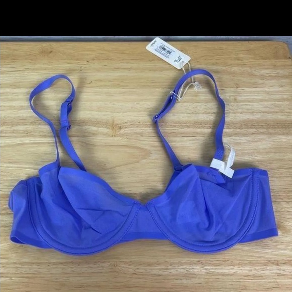 Women's Blue Underwire Bra